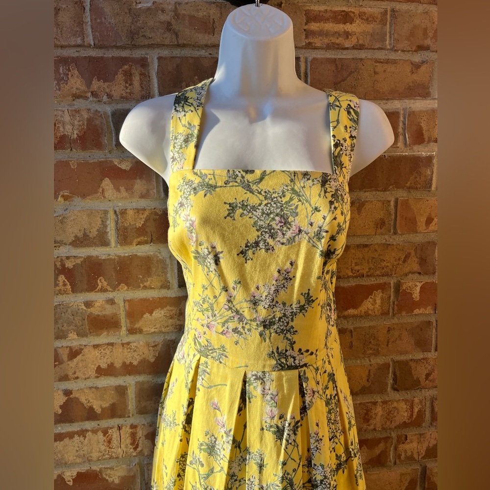 Alex Marie Yellow & Green Maxi/ Midi size 12 Dress